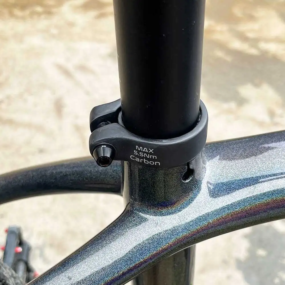 elitaone Carbon Seat Posts Clamp 31.8/34.9mm 9g Bicycle Seatposts Clamps Titanium Screw MTB Road Bike Parts