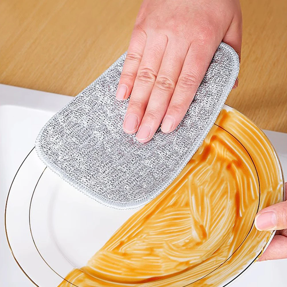 

Многофункциональные проволочные тряпки для мытья посуды Многоразовая тряпка для мытья посуды для кухни и плиты