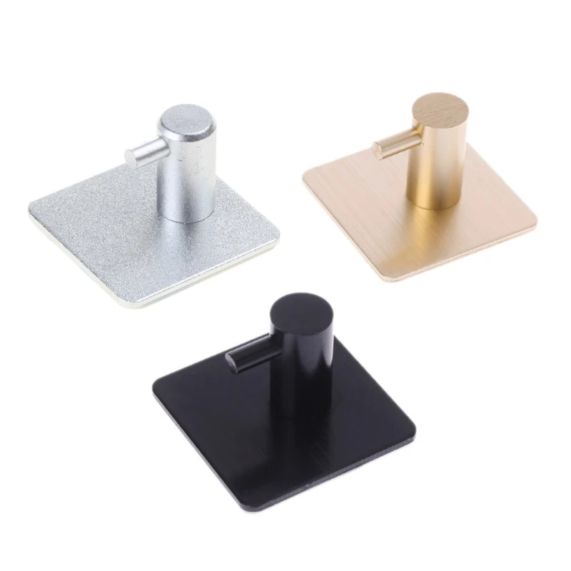 Self Adhesive Home Kitchen Wall Door Hook for Key Rack Kitchen Towel Hanger Alum Drop ship