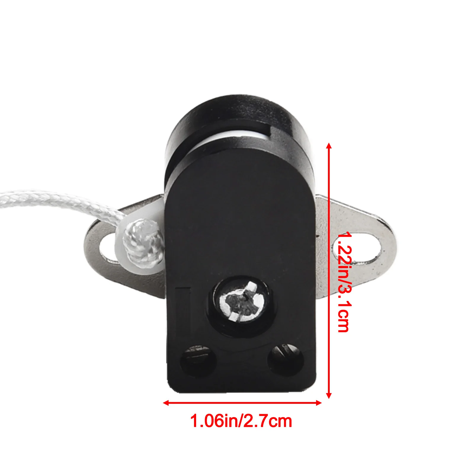 Cord Switch Pull Switch Furniture Lighting Control 2 Hole Plate 2A 250V For Wall Lamp Bedside Lamp Pull Control Rope Switch