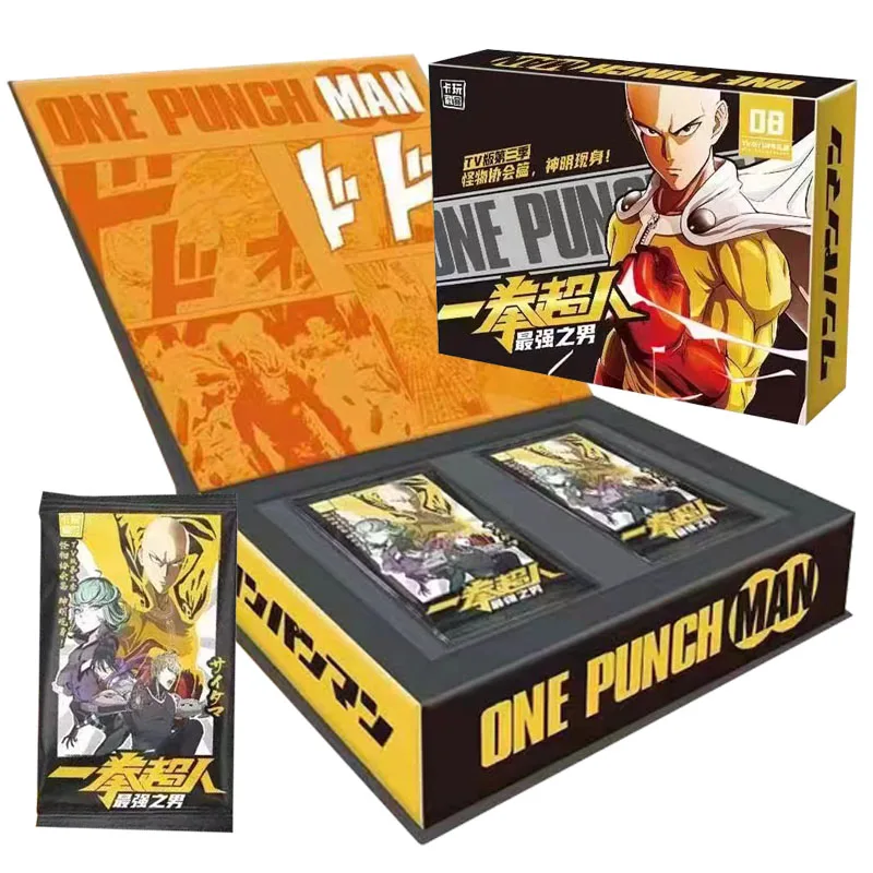 Cartes de collection One Punch Man pour enfants, figurines d'anime japonaises originales, cartes de jeu, cadeaux d'anniversaire et de Noël, jouet de table de combat pour enfants