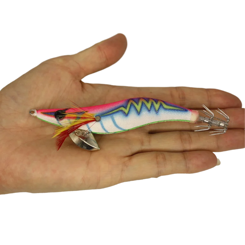 

Приманка для кальмара 2,5 # 3.0 # 3.5 # Искусственные приманки для отсадки, медленно тонущие сильные крючки, морская рыбалка, осьминог, каракатица, светящаяся EGI