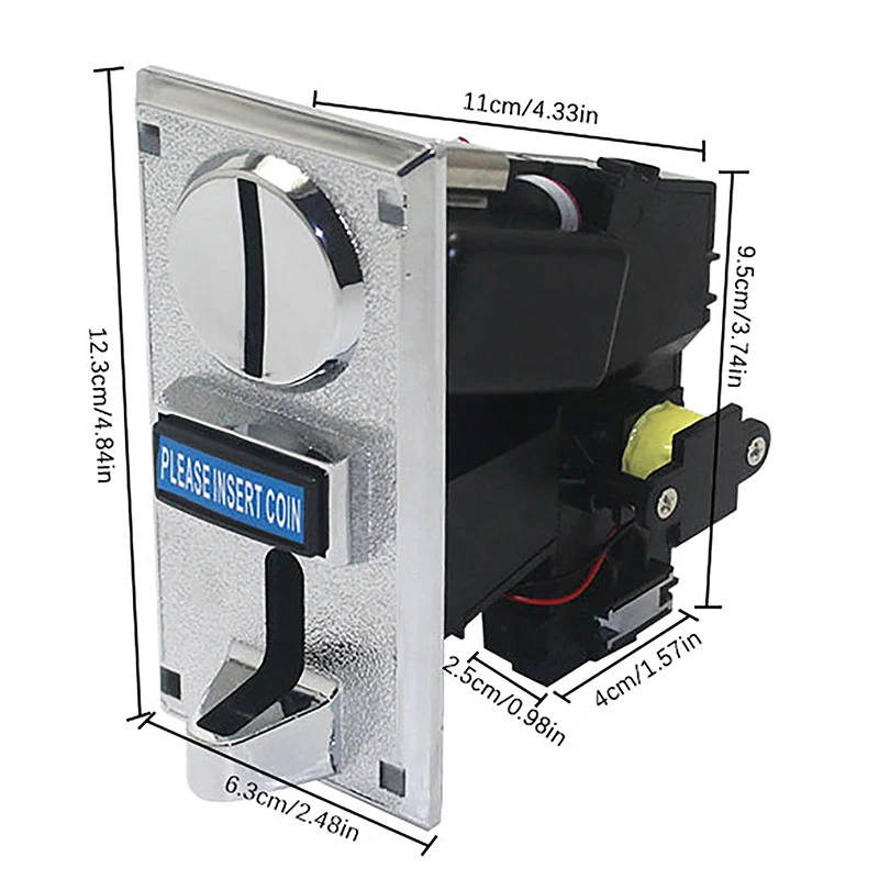 1Pc 616 Multi Coin Slot Acceptor Electronic Roll Down Coin Acceptor Selector Mechanism Arcade Game Ticket Vending Machine