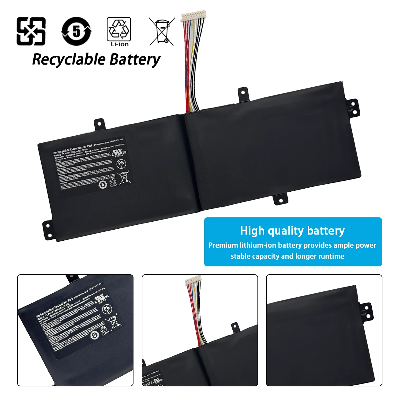 G15G Laptop Battery For ThundeRobot 911 Targa T6A T6C T6D T5TB GIGABYTE SabrePro15 15-W8 MACHENIKE F117-S F117-Si2 F117-Si3