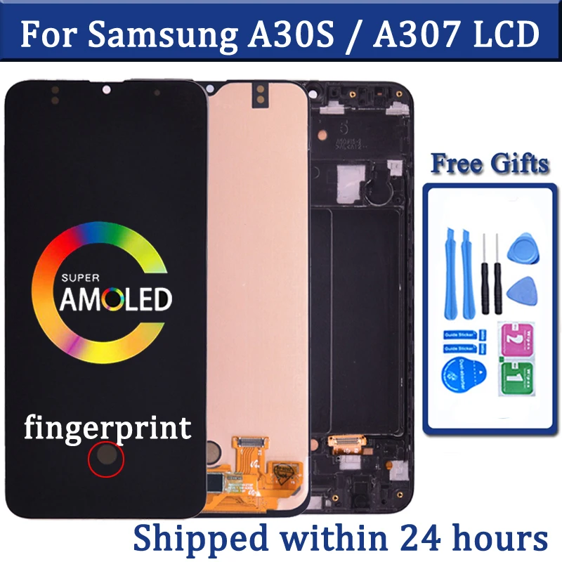 6.4'' Super Amoled For Samsung  A30S A307 LCD Display with Touch Screen Digitizer Assembly A307F A307FN A307G A307GN LCD