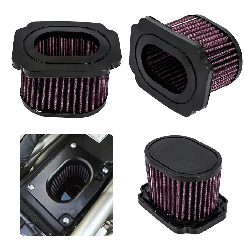 Motorbike Air Filter for YAMAHA FZ-07 MT-07 XSR700 High Flow High Quality Material Washable and Recyclable Maintenance Parts