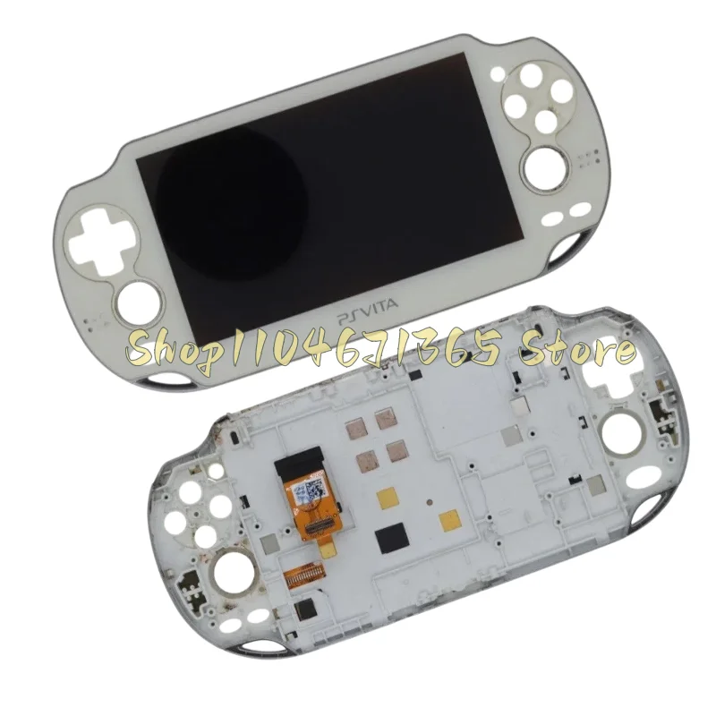 Black/White New Screen with Touch Digitizer and Frame for Playstation PS Vita PSV 1000 1001 1004 LCD Display