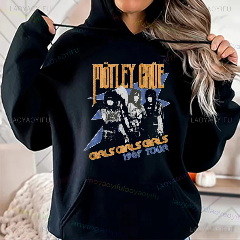 2025 venda quente-motley-rue- 1981 heavy metal rock band hoodies casa doce adulto streetwear manga longa camiseta das mulheres dos homens com capuz