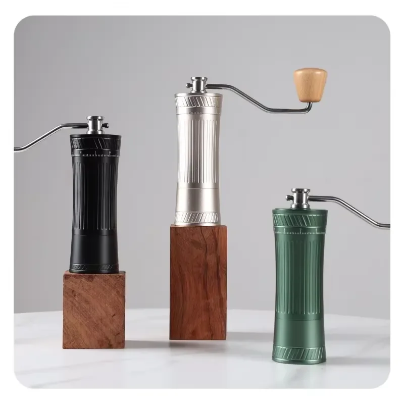 American hot-selling aluminum alloy manual milling household adjustable portable manual coffee grinder