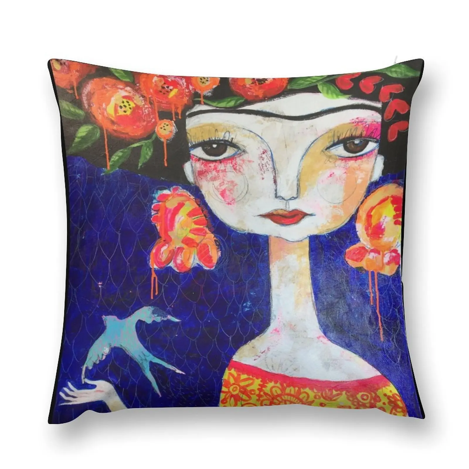 Tan Extra?a como tú No.2 (I'm just as strange as you) Throw Pillow Pillowcases Cushion Covers Sofa ornamental pillows pillow