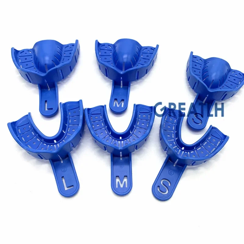 Dental Supply Impression Holder Trays Dental Impression Trays Holder Dental Materials 6pcs/set Dental Consumable