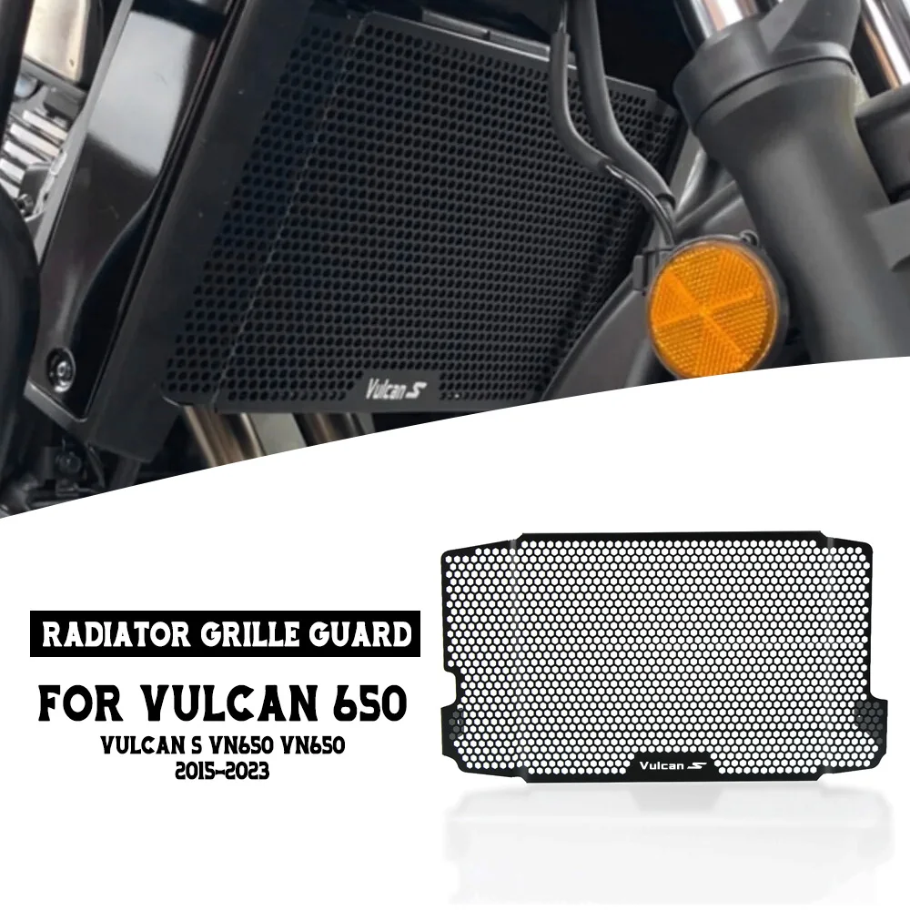 

Motorcycle Radiator Grille Guard Oil Cooler Cooling Grill Cover Protector For Kawasaki VULCAN 650 VULCAN S VN650 VN650 2015-2023