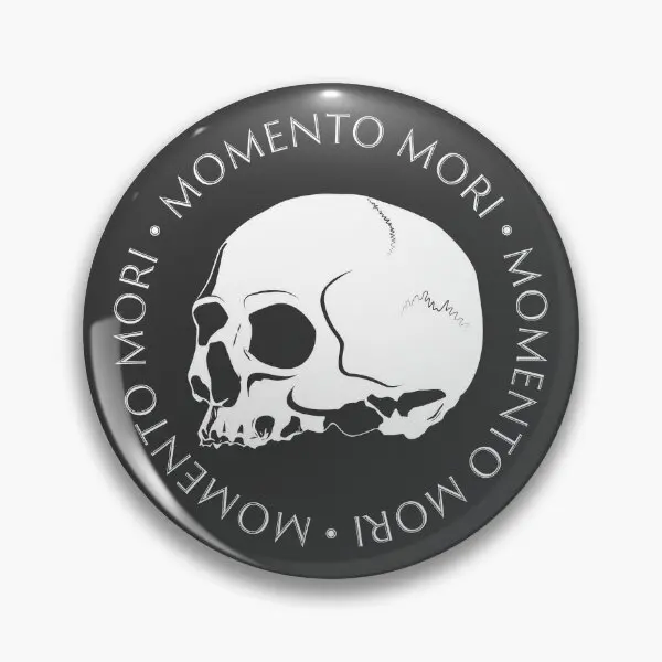 Momento Mori Emblem  Soft Button Pin Gift Brooch Creative Hat Cartoon Clothes Lover Metal Decor Collar Badge Funny Fashion