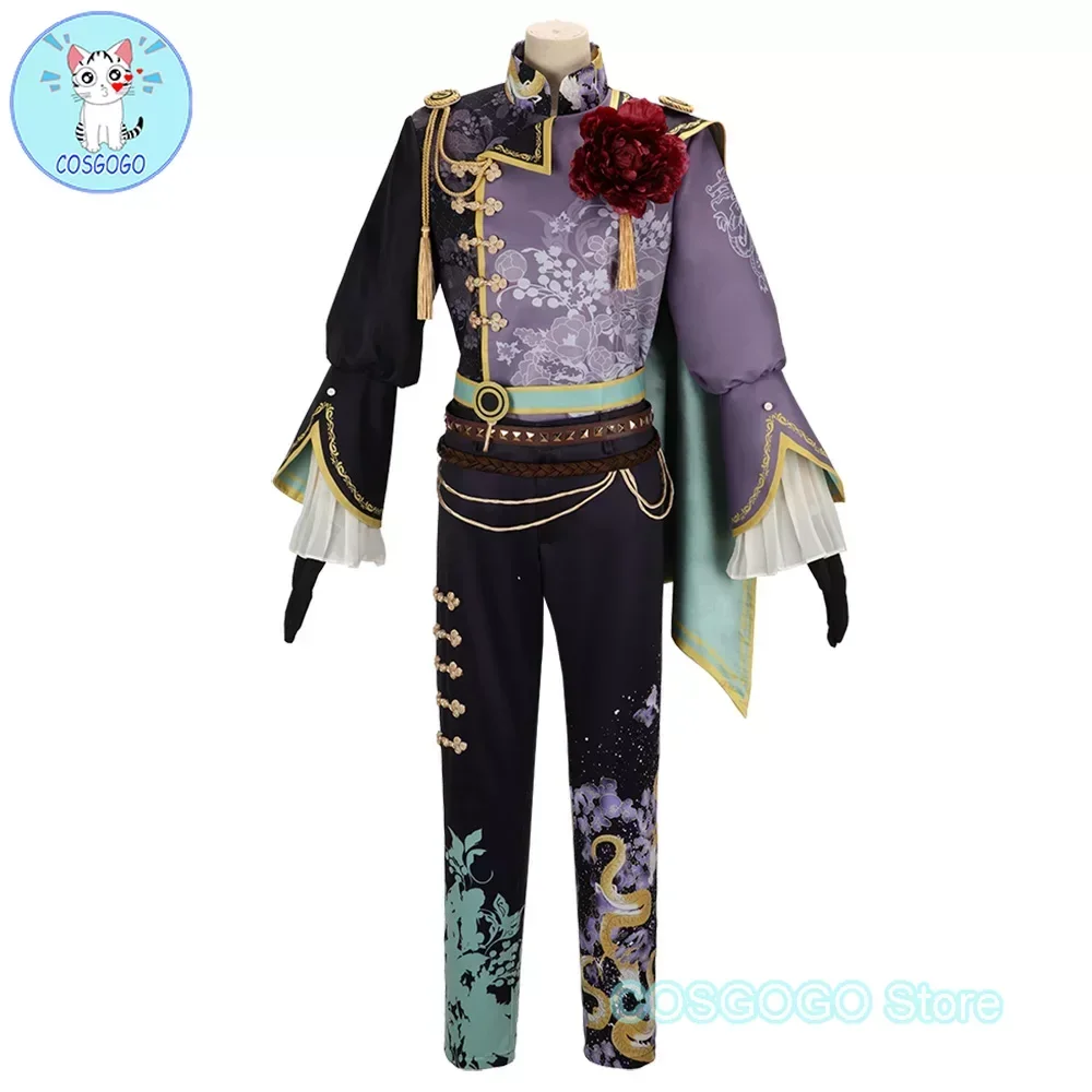 COSGOGO [Customized] Game IDOLiSH7 Zool Mido Torao Costume Halloween Outfits Women Men Black White Duel Costume