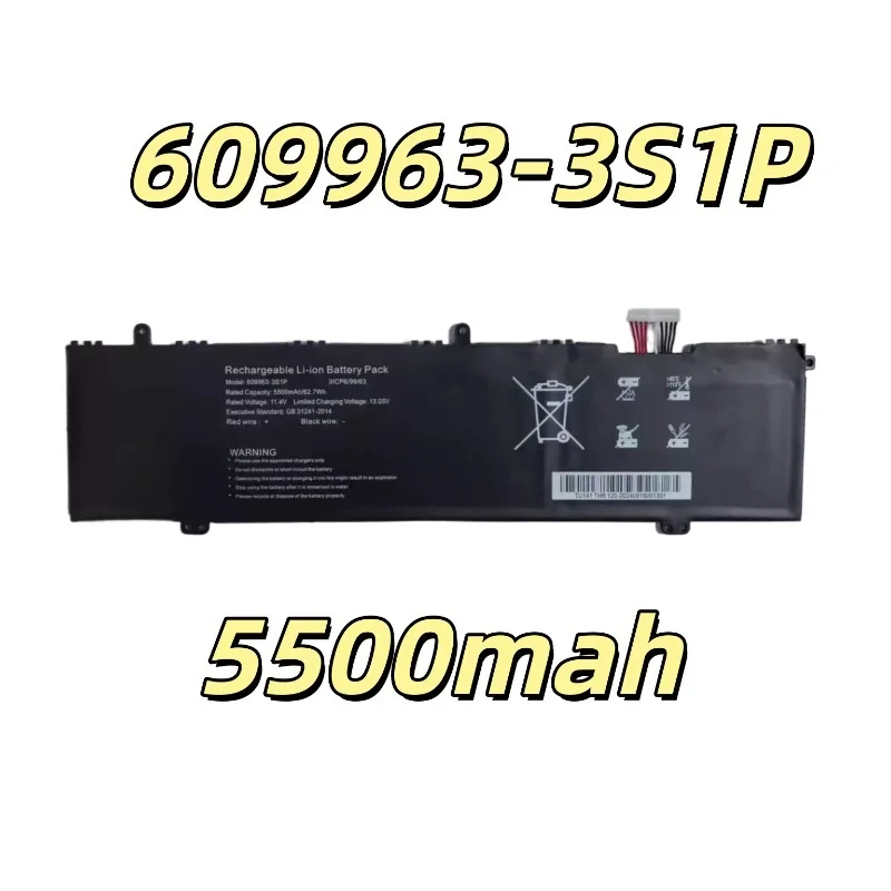 Replacement battery 609963-3S1P U609963PV-3S1P For N23J4 T1561U-575983 Laptop Battery 5500mAh 10 pin 9 wire