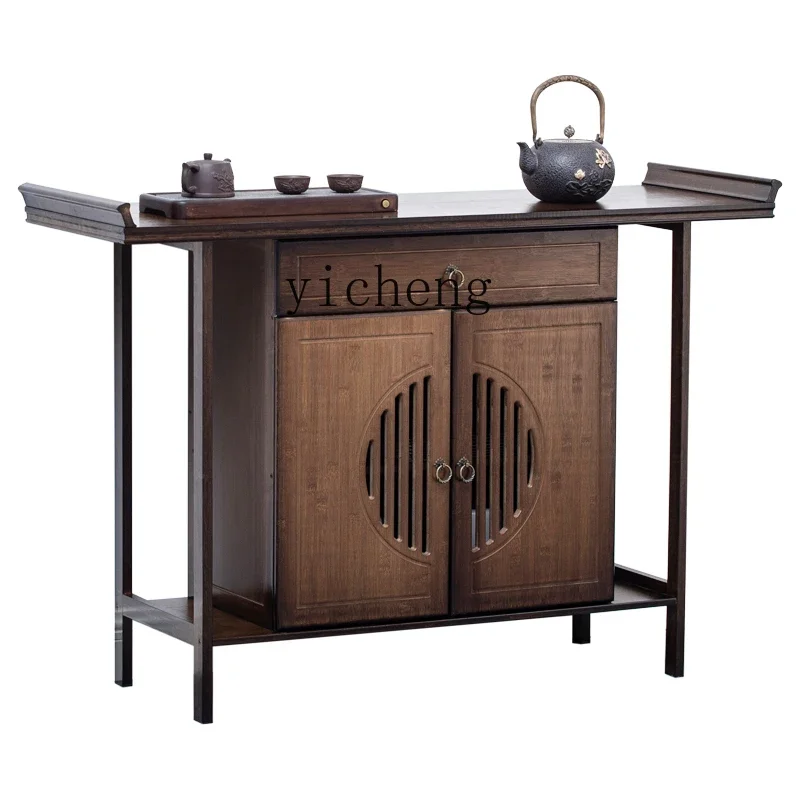 

Buddha Niche Clothes Closet God of Wealth Cabinet Buddha Shrine View Altar Worship Table with Door