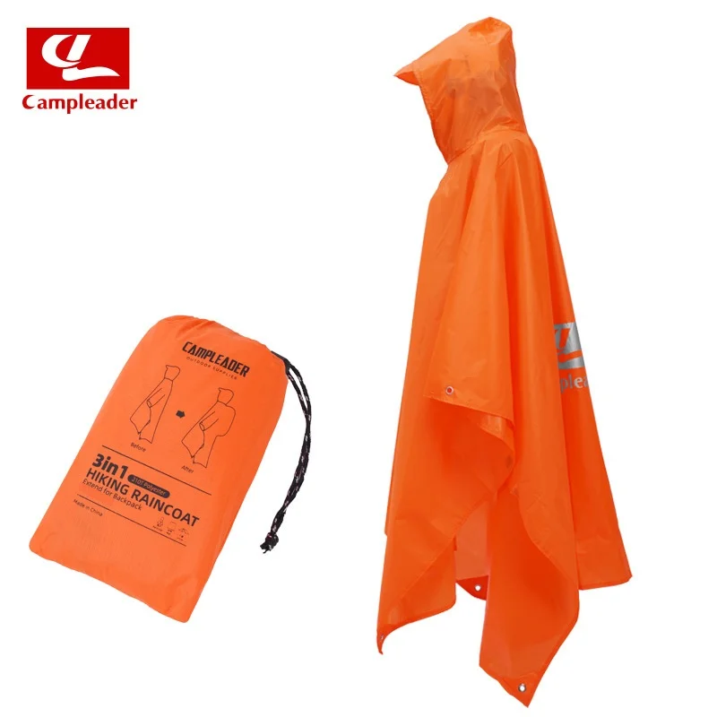 Outdoor raincoat, lightweight hiking, mountaineering, cycling, raincoat, three-in-one poncho, multifunctional raincoat, first ai