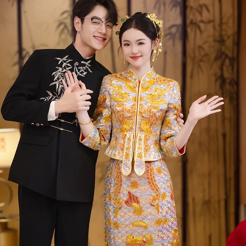 

Новое тост и выездное платье в китайском стиле Dragon Phoenix Heavy Industry