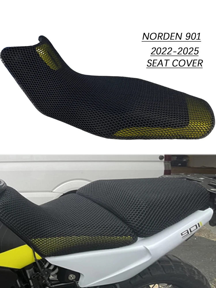 2025 For Husqvarna Norden 901 2022-2025 Exhaust Seat Cover 2025 Norden 901 Seat Protection Cover 3D Airflow Cooling Seat Cover