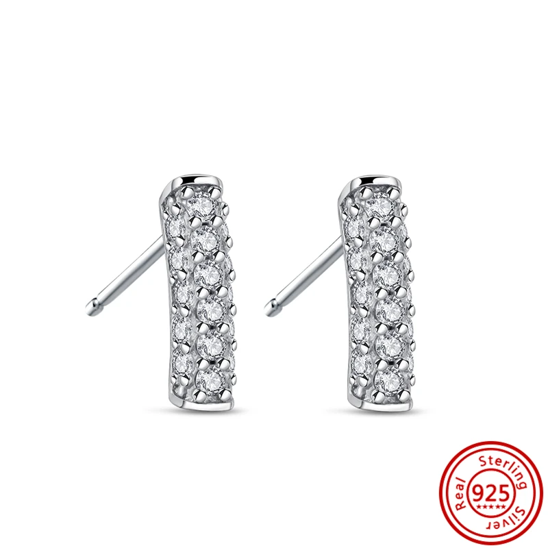 Pantaro-Boucles d'oreilles à tige en argent regardé 925 pour femme, coeurs, pavé d'hirondelle, simple, nucléoRotterdam, cerceau Kling, bricolage, bijoux de fête, original