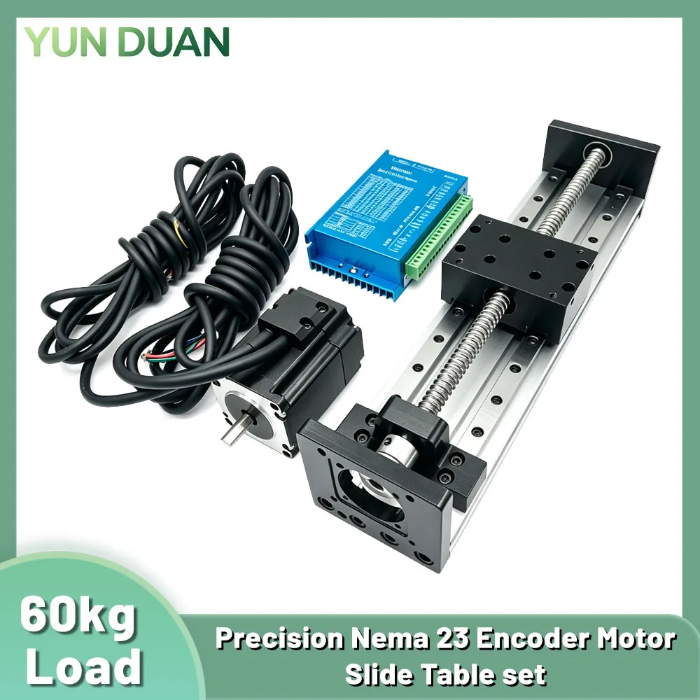 Nema 23 57mm Linear Motor Kit CNC Ball Screw Sliding Table 60kg SFU1605/1610 Motor Slide Table Linear Guide Stage Motion Module