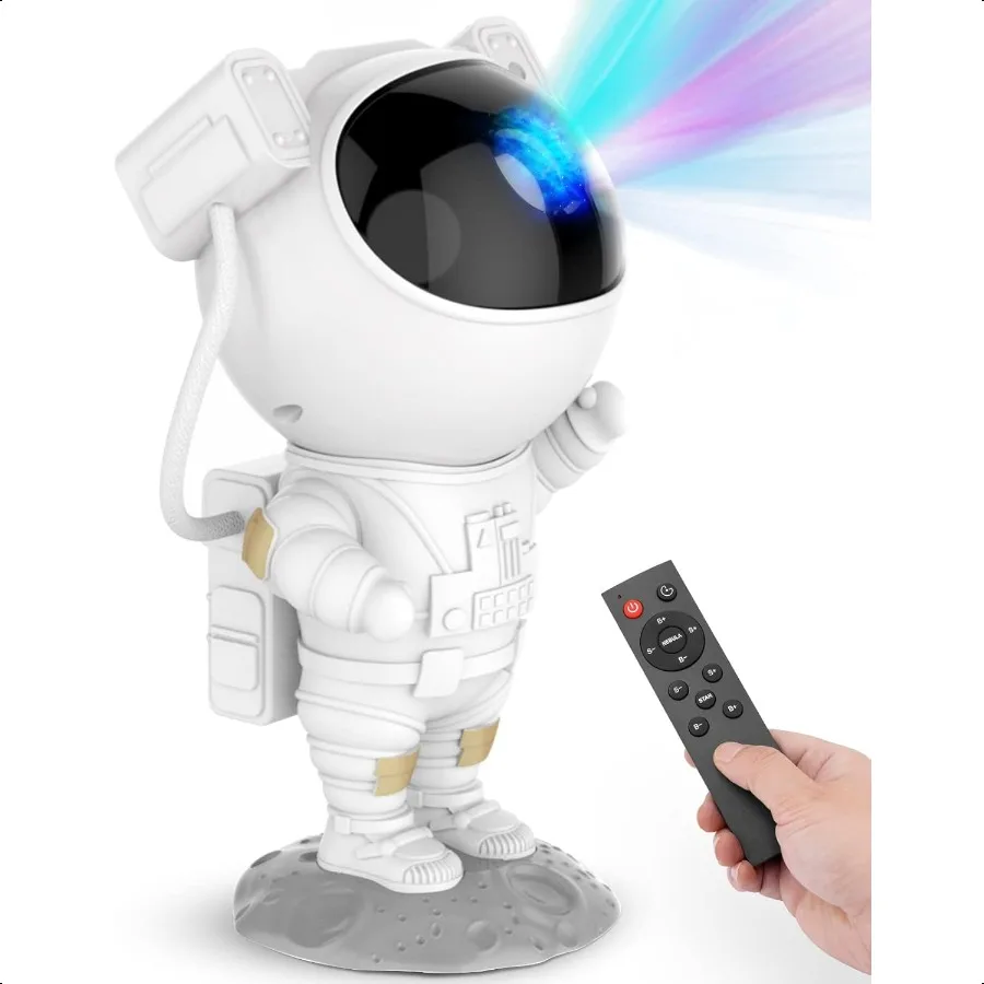 Star Projector Galaxy Night Light Astronaut Space Projector Starry Nebula Ceiling LED Lamp with Timer and Remote Room Decor Aes
