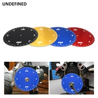 Herramienta de dial de sincronización del motor, rueda de grado de sincronización para aluminio de 0,02 pulgadas de espesor con diámetro exterior de 6 3/4 pulgadas y orificio central de 6mm