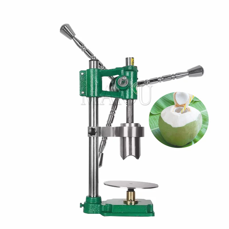 Manual Coconut Opener Stainless Steel Coconut Punching Machine Young Coconut Driller Save Effort Drilling Hole For Coco Milk