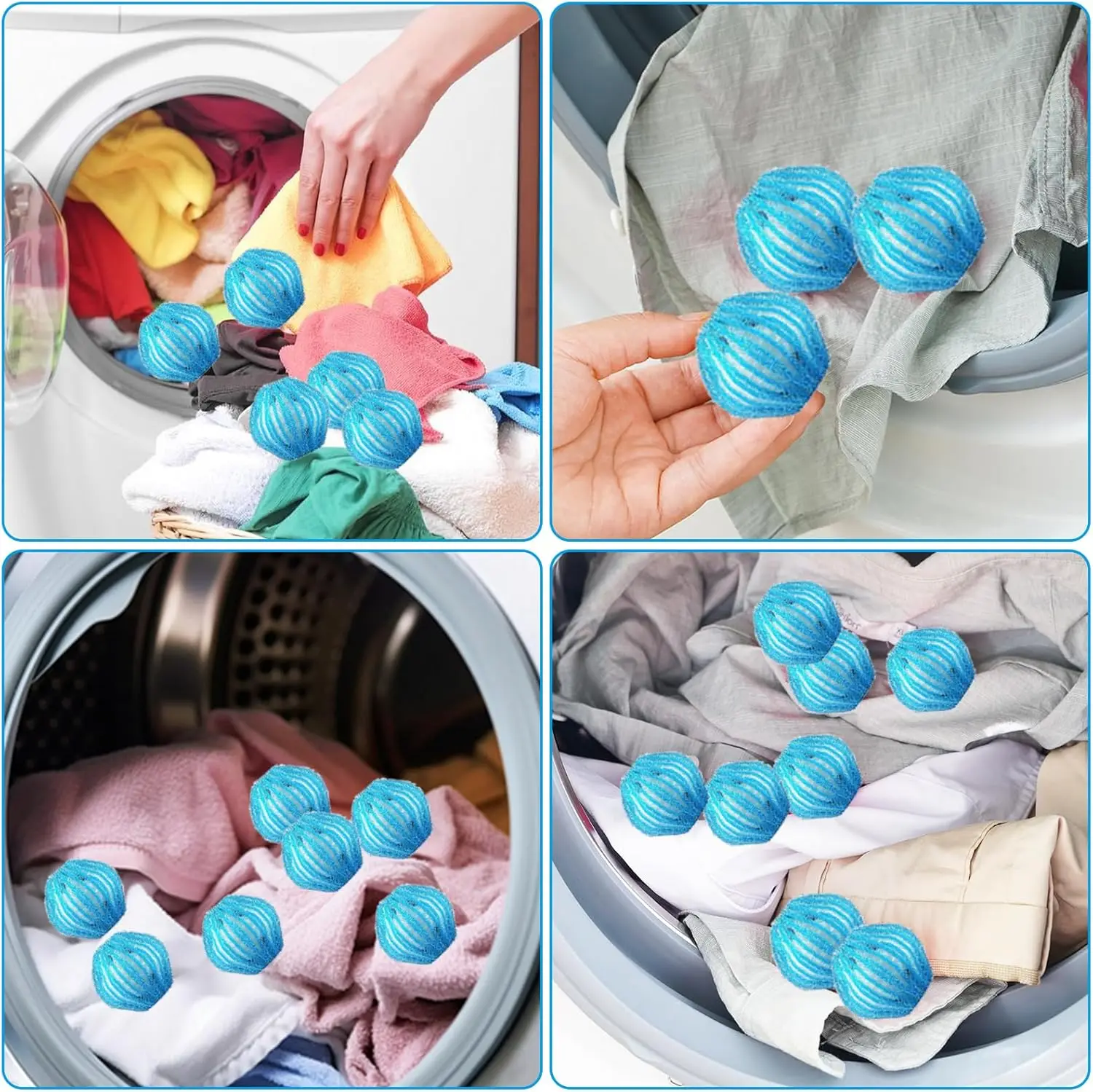 Laundry Hair Filter Balls Washing Machine Floating Lint Remover Hair Catcher Reusable Laundry Ball Dirt Collection Products