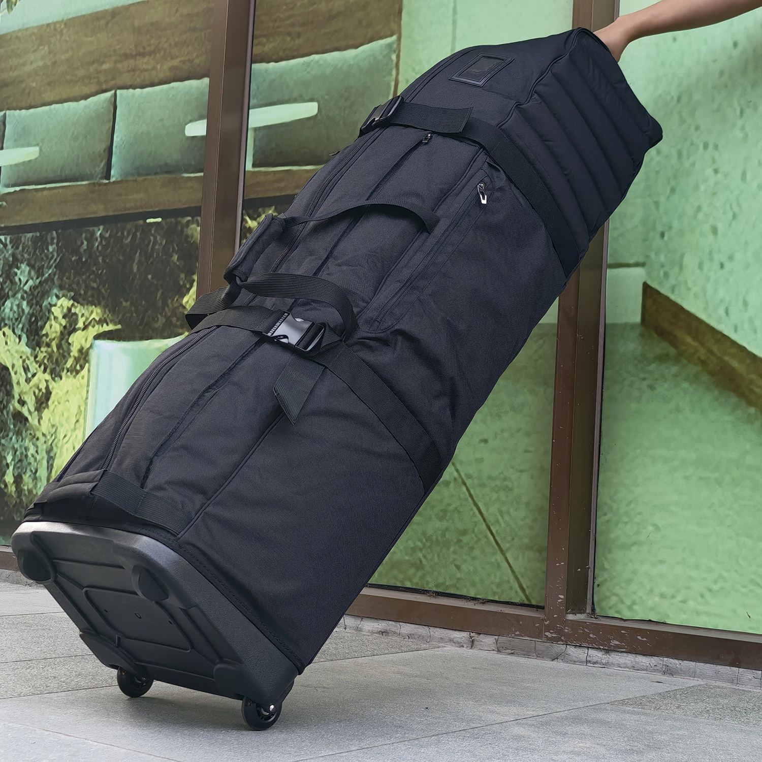 Universal Adjustable Golf Travel Bag, Fits Stand, Standard & Professional Golf Bags with Large Storage Pockets
