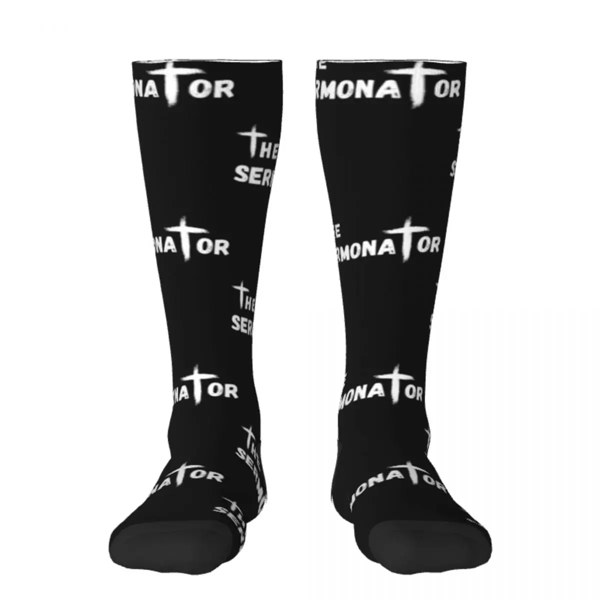 

The Sermonator - Funny Pastor/ Preacher Socks loose custom sports Lots compression Woman Socks Men's