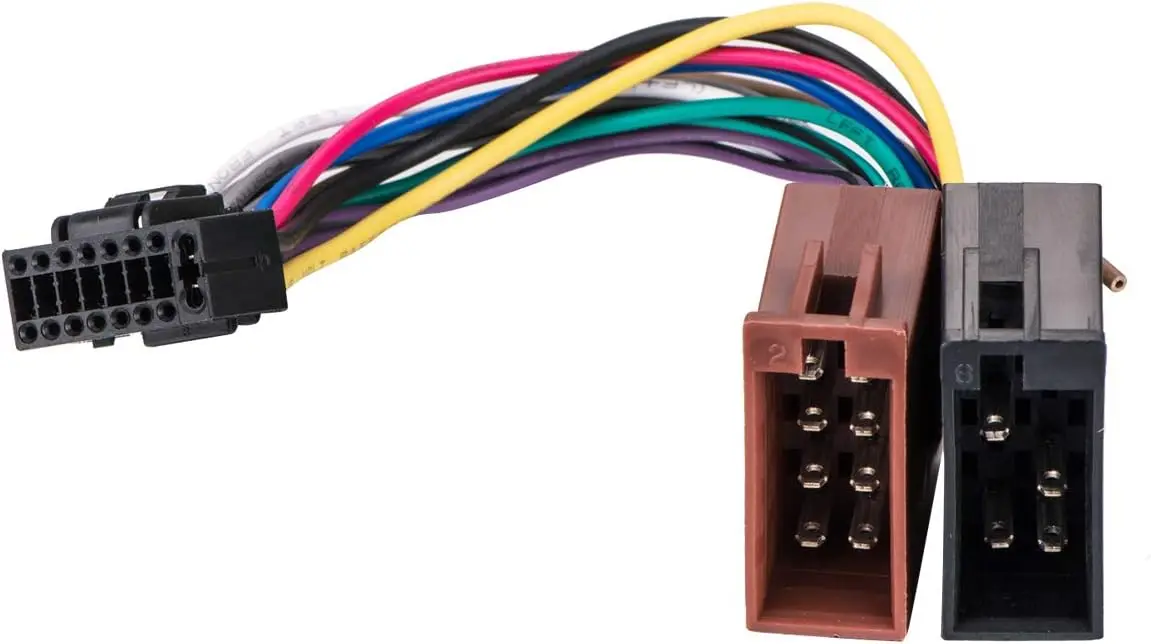 Arnés de cableado ISO de repuesto para Kenwood, para conectar a estéreo, 16 pines, compatible con estéreo OEM de posventa
