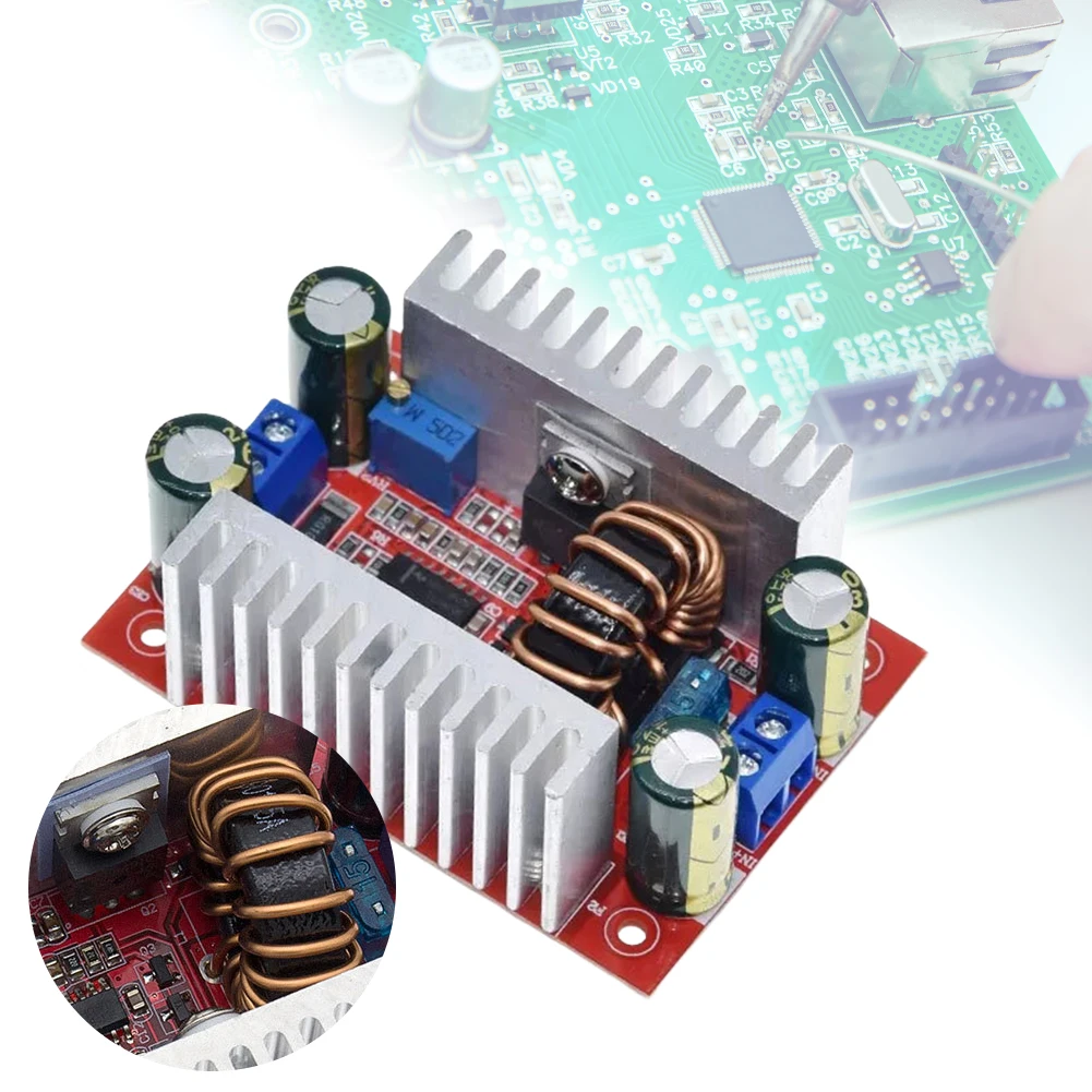 정전류 전원 공급 장치 LED 드라이버, 400W 스텝 업 컨버터 전압 조정기, 전기 제품용 8.5-50V ~ 10-60V