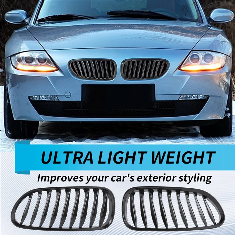 

E85 Grille, Front Replacement Kidney Grill For BMW Z Series Z4/E85 2003-2008(Gloss Black)-X59A