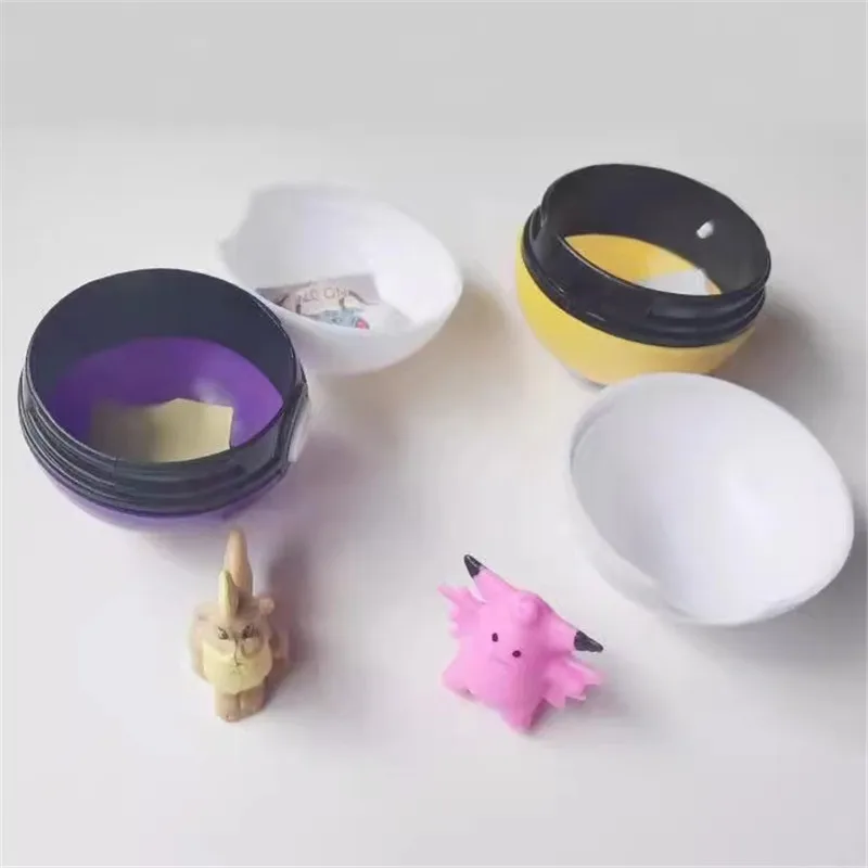 Miniso 12/20/24 unids/set 4-5 Cm PokeBall modelo Anime figura monstruo de bolsillo mascota elfo muñecas juguetes para regalo de cumpleaños para niños