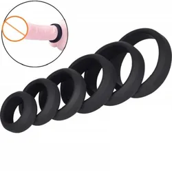 Silicone Cock Ring Penis Enhance Erection Delay Ejaculation Cockring Sex Toys For Men Foreskin Lock Semen Ring Sex Shop