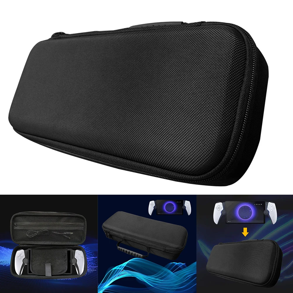 

Жесткий чехол из ЭВА с защитой от падений, портативная защитная сумка с сетчатым карманом, дорожный чехол для хранения игровых аксессуаров PS5 Portal