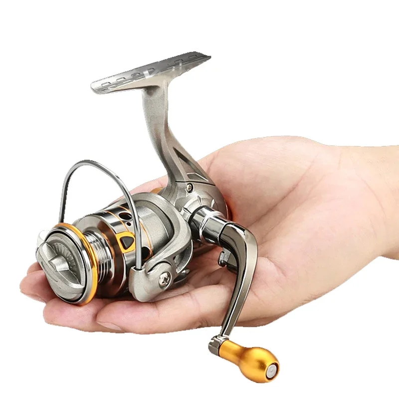 Mini DC150 Series Super Powerful 12+1BB Spinning Fishing Reel 5.2:1 Gear Ratio Metal Mini Durable Fishing Coil baitcasting reel