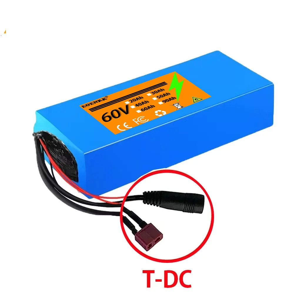 100% true capacity60V ebike battery 60V 30Ah 18650 16S5P lithium ion battery electric bicycle 60V 3000W electric scooter battery