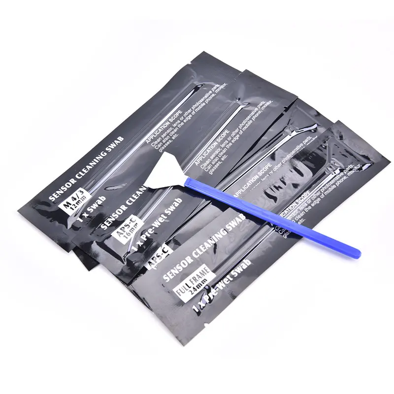 Kit de limpieza con Sensor húmedo, hisopo limpiador Ultra para Canon, Nikon, Sony, cámara Digital, Sensor CCD o CMOS, 12/16/24mm, nuevo, 5 unidades