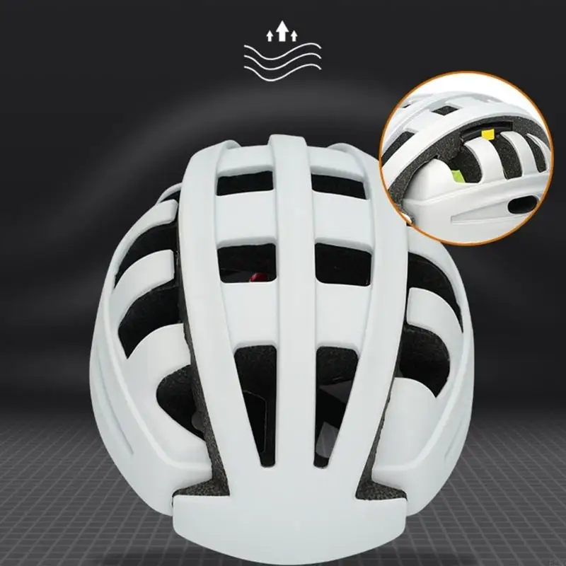   Adult Cycling Headgear with Folding Shell Storage, Bike Helmet with Air Opening Layout, Rear Adjuster, Day Travel