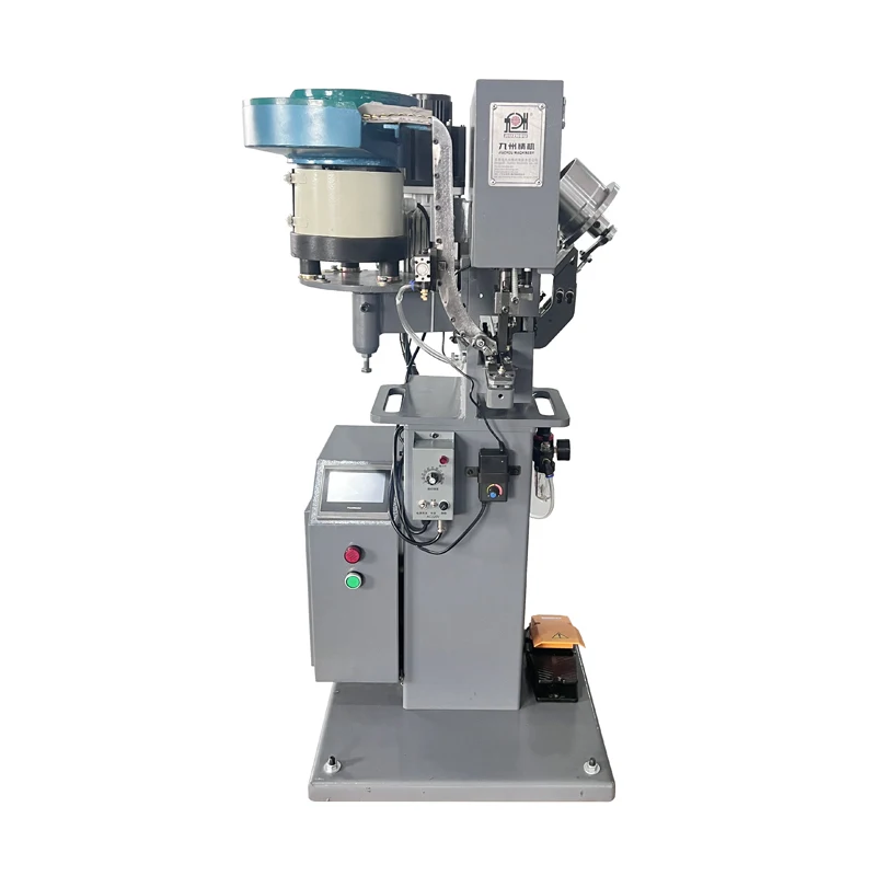 989DS Automatic D-Ring Riveting Machine with PLC Control Servo Motor for Safety Footwear Manufacturers