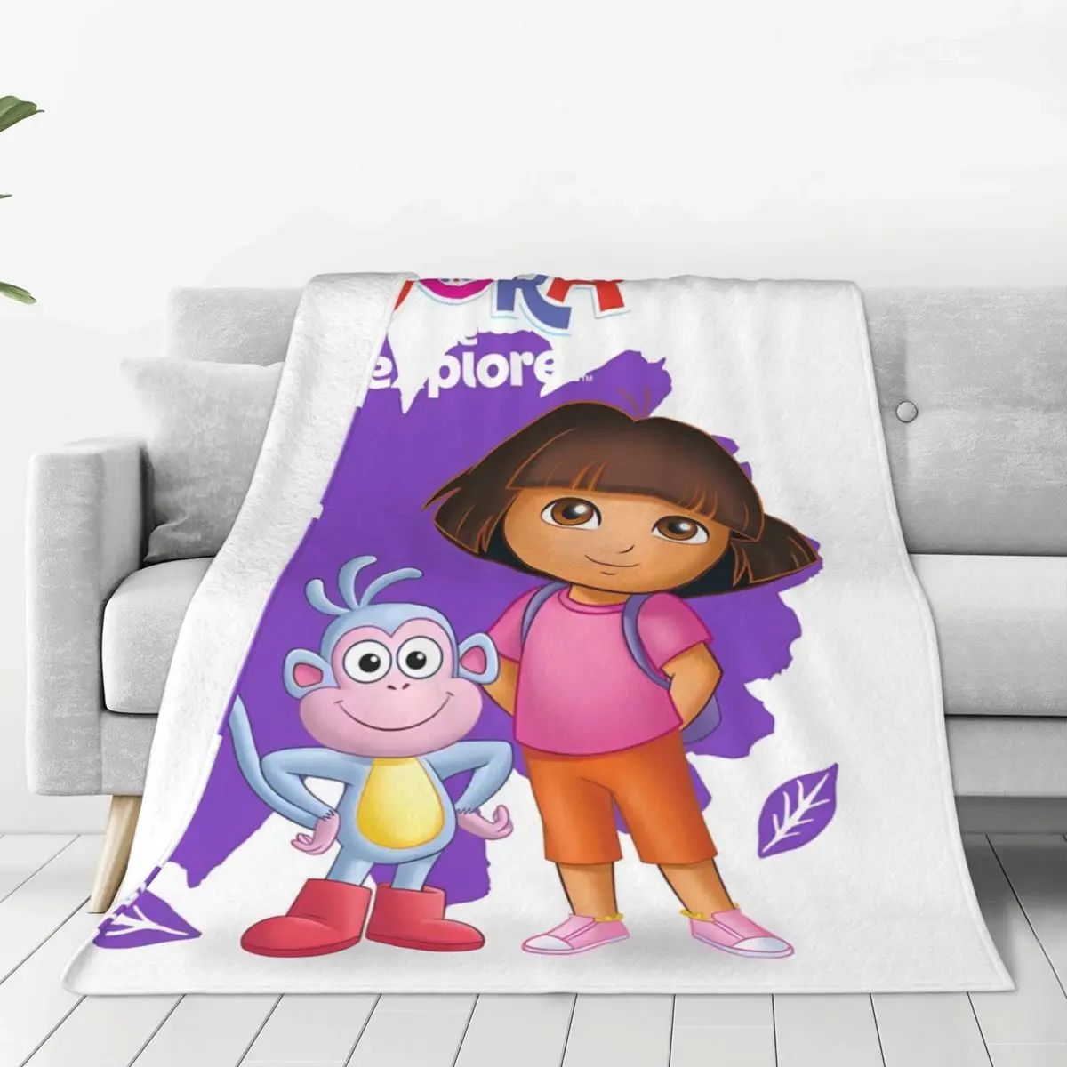 Doras The Explorer Blankets Picnic Flannel Throw Blanket For Bedroom Soft Warm Customized Quality Bedspread Gift Idea