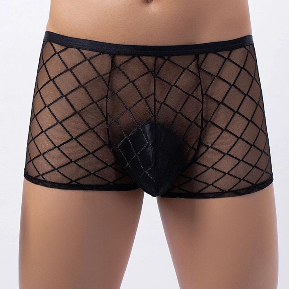 

For Gym For Home Breathable Mesh Underpants 92 Nylon, 8 Spandex Brand New Condition Classic Style Low Rise Fit