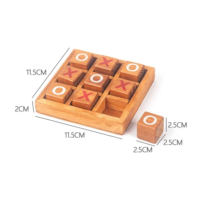 OX Chess 3D Puzzles Parent-Child Interaction Leisure Board Game Funny Developing Intelligent Educational Toys Game Kids Gift