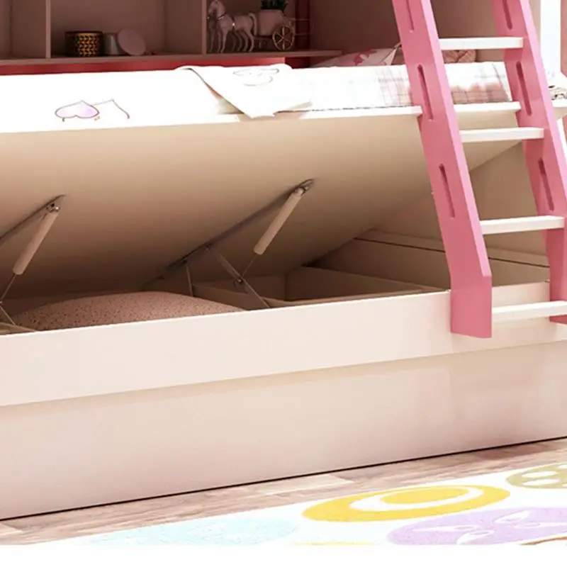 Koreaanse Stijl Kinderen Stapelbed Stapelbed Meisje Prinses Bed Met Bureau Garderobe Kinderkamer Meubels Combinatie set