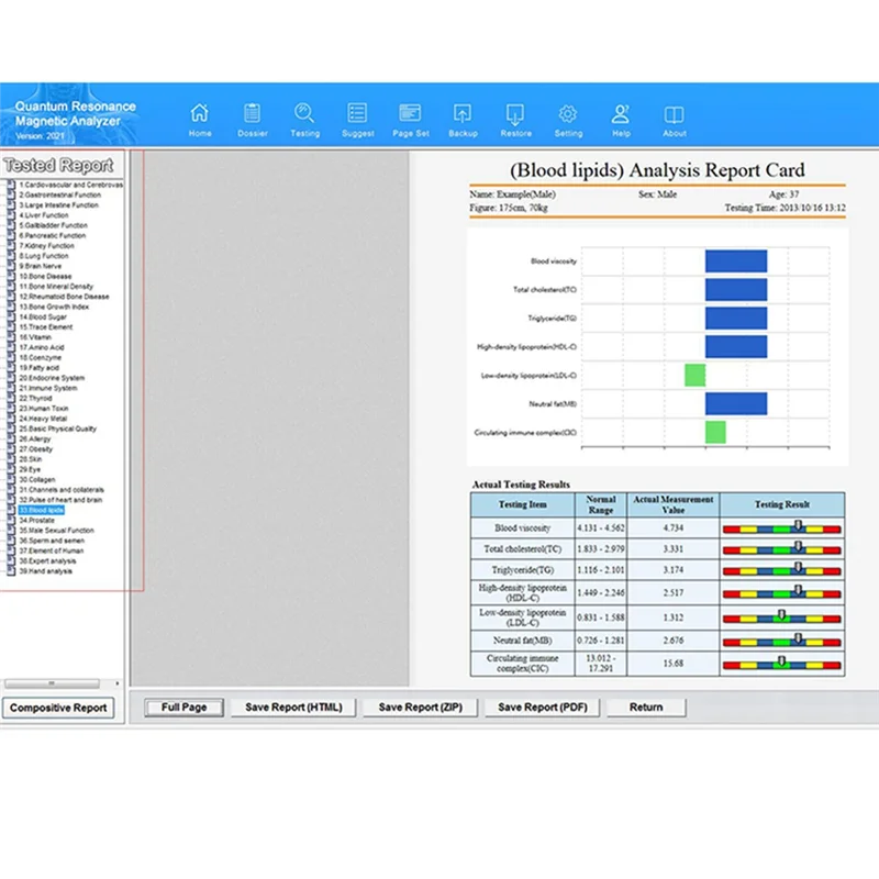 QMR-998 Quantum Resonance Magnetic Analyzer Set Hand Touch Quantum Body Analyzer With 52 Reports 10Th Generation-X62A