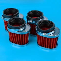 DWCX 4Pcs 54mm Carburetor Oval Pod Air Cleaners Filters Fit for Honda CB650 CB750 CB900 CB1000 CB1100 CBX