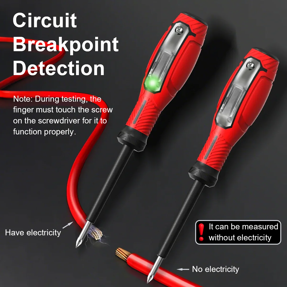 LY86D Digital LCD Voltage Tester Pen Non-Contact AC 12-250V Circuit Breakpoint Finder Live Neutral Wire Detector Screwdriver