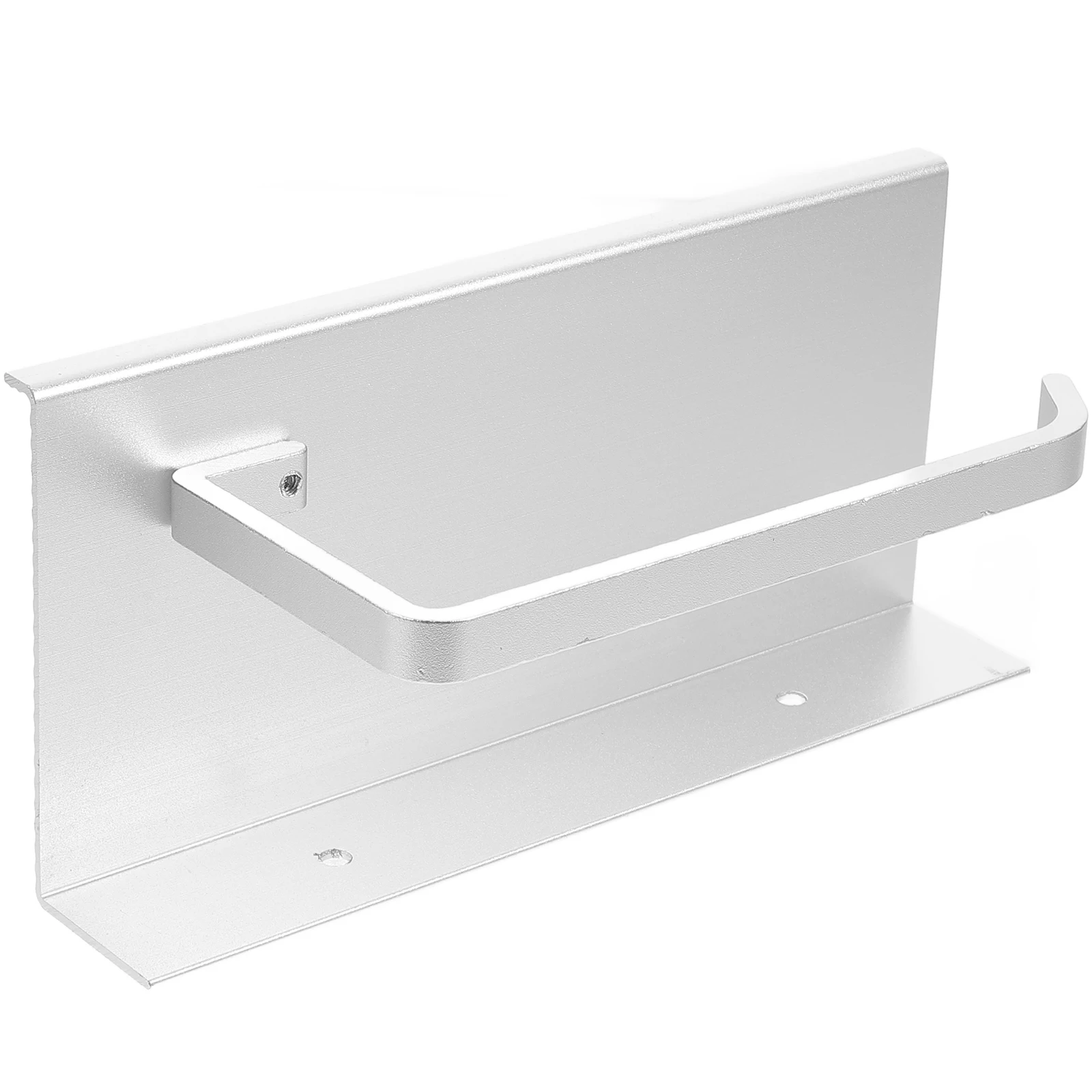 

Thickened Aluminum Bathroom Paper Towel Holder Wall Mounted Toilet Tissue Shelf Rack with Phone Storage Practical Design